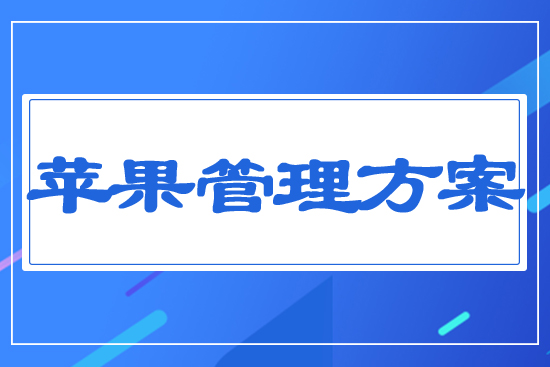 蘋果管理方案