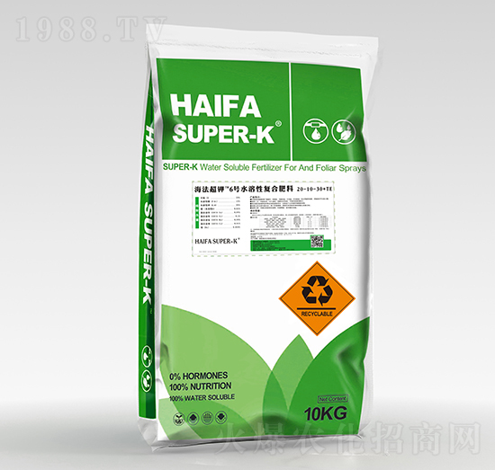 水溶性復合肥料20-10-30+TE-海法超鉀6號-中科三農(nóng)