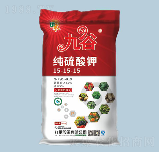 九谷純硫酸鉀復(fù)合肥料15-15-15-九禾-農(nóng)之友