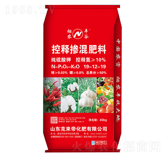 控釋摻混肥料19-12-19-煙農(nóng)豐谷-克來帝化肥