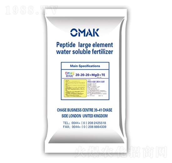 多肽大量元素水溶肥20-20-20+MgO+TE-歐瑪克-方護(hù)