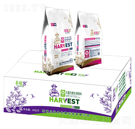 大量元素水溶肥料10-42-8+TE-豐收客-洛農(nóng)生物