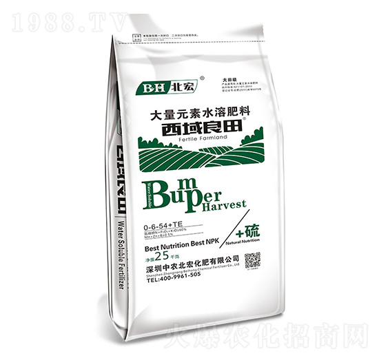 大量元素水溶肥料0-6-54+TE-西域良田（綠）-北宏