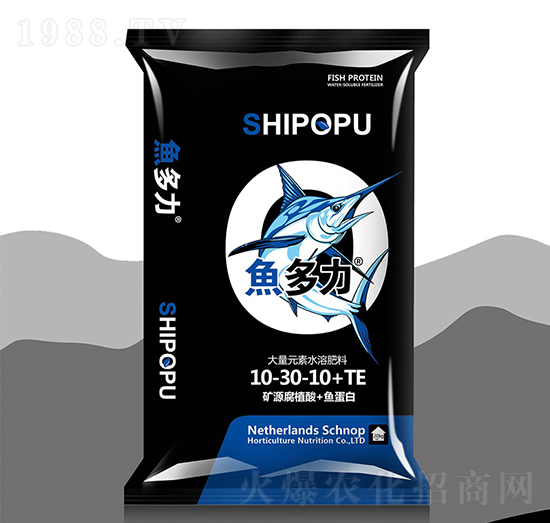 大量元素水溶肥10-30-10+TE-礦源腐植酸+魚(yú)蛋白-魚(yú)多力-?；? style=