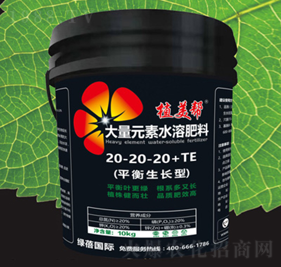 ƽ�����L(zh��ng)�ʹ���Ԫ��ˮ�ܷ�20-20-20+TE-ֲ����-�G��