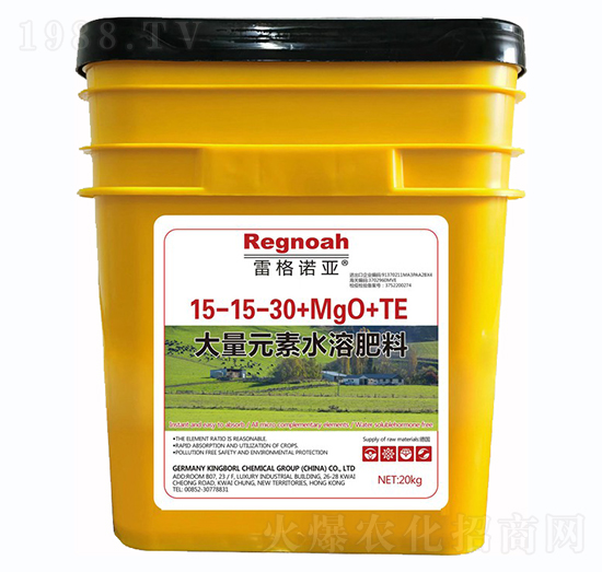 ����Ԫ��ˮ�ܷ�15-15-30+MgO+TE-�׸��Z��-��ȶ�