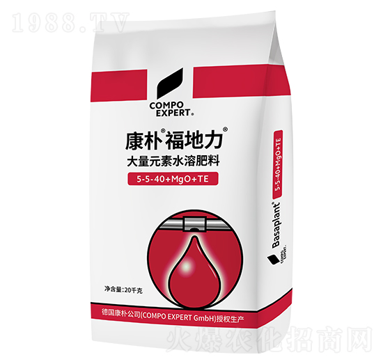 大量元素水溶肥料5-5-40+MgO+TE-康樸·福地力-德華肥料