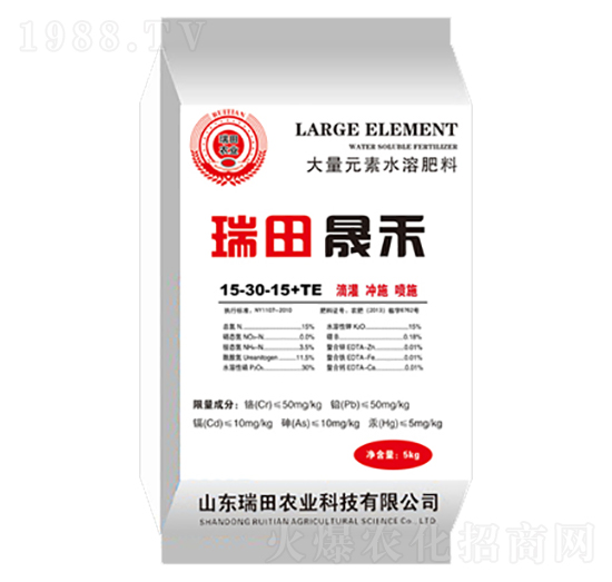 ����Ԫ��ˮ�ܷ���15-30-15+TE-�ɺ�-�����r(n��ng)�I(y��)