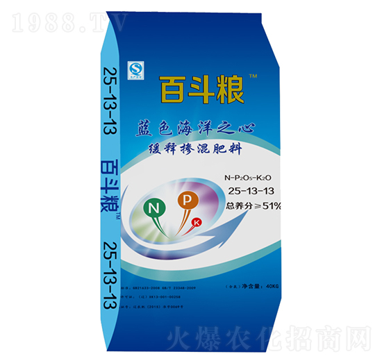 緩釋摻混肥料25-13-13-百斗糧-大葉農(nóng)業(yè)