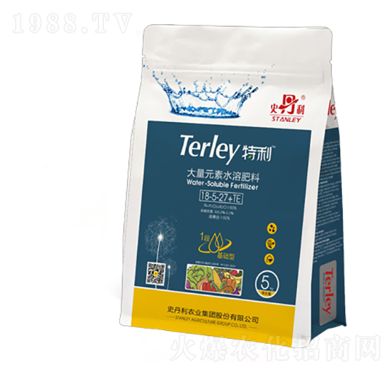 大量元素水溶肥料18-5-27+TE-特利-史丹利