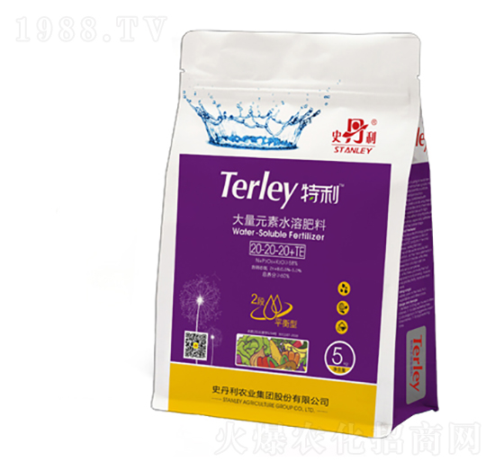 大量元素水溶肥料20-20-20+TE-特利-史丹利