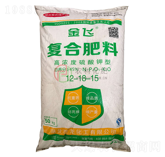高濃度硫酸鉀復(fù)合肥料12-18-15-農(nóng)科化肥