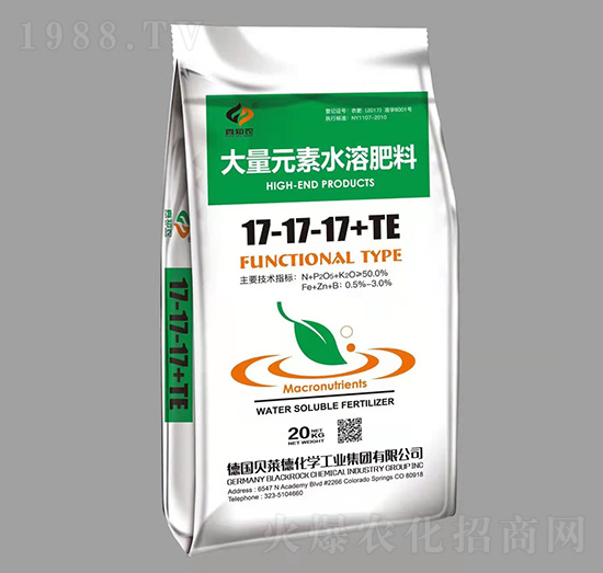 20kg����Ԫ��ˮ�ܷ���17-17-17+TE-��֪�r-���ֶ��r�I(y��)