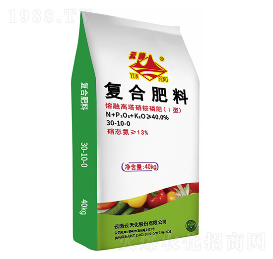 熔融高塔硝銨磷復(fù)合肥料30-10-0-云峰-云天化