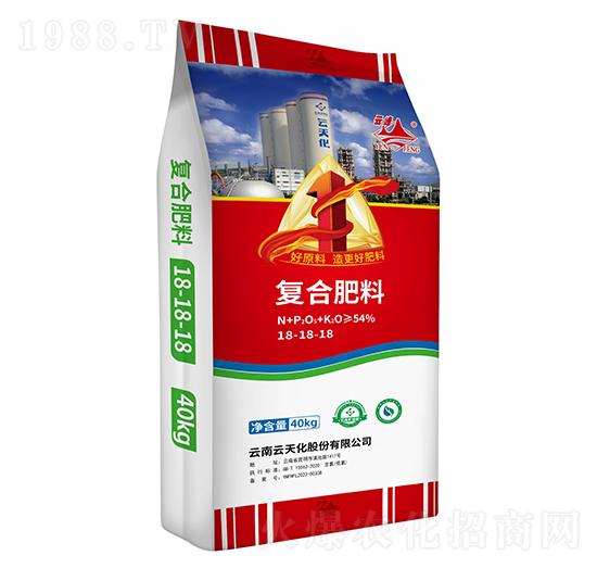 40kg復(fù)合肥料18-18-18-云峰-云天化