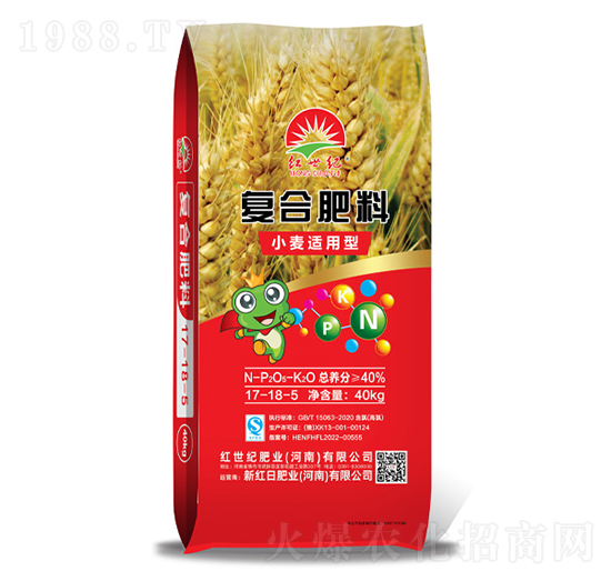 小麥適用復(fù)合肥料17-18-5-紅世紀(jì)
