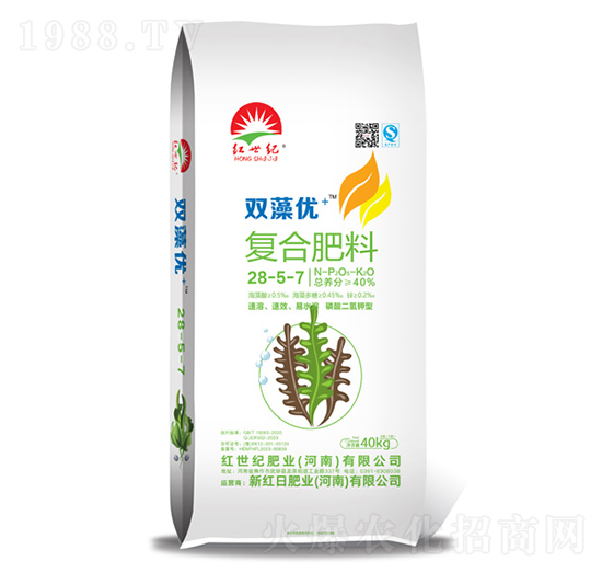 雙藻優(yōu)+復(fù)合肥料28-5-7-紅世紀