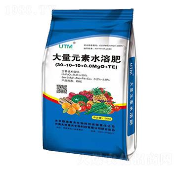 ����Ԫ��ˮ�ܷ���30-10-10+0.8MgO+TE-��ػ��r(n��ng)