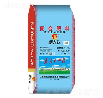 高濃度純硫酸鉀復(fù)合肥料15-15-15-施大壯